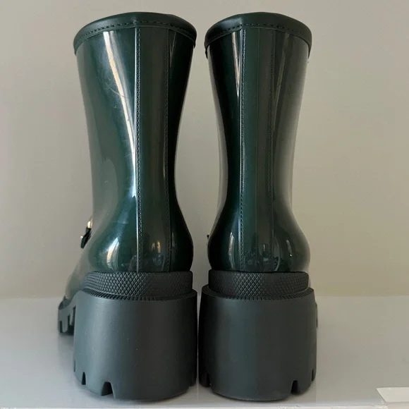 NWT Gucci Green Rain Boots